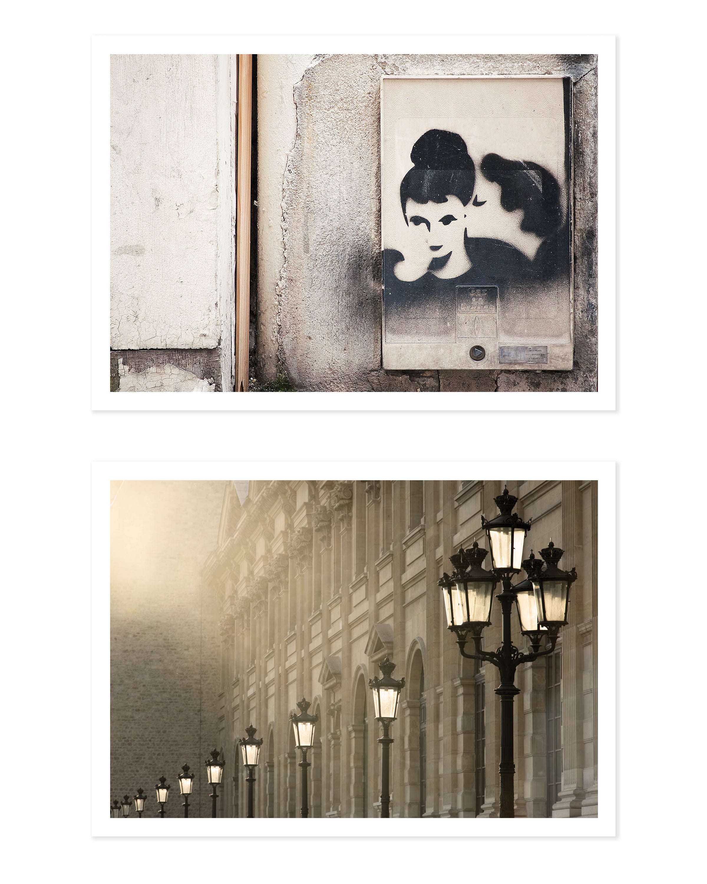 Paris in Black 5x7 Print Set