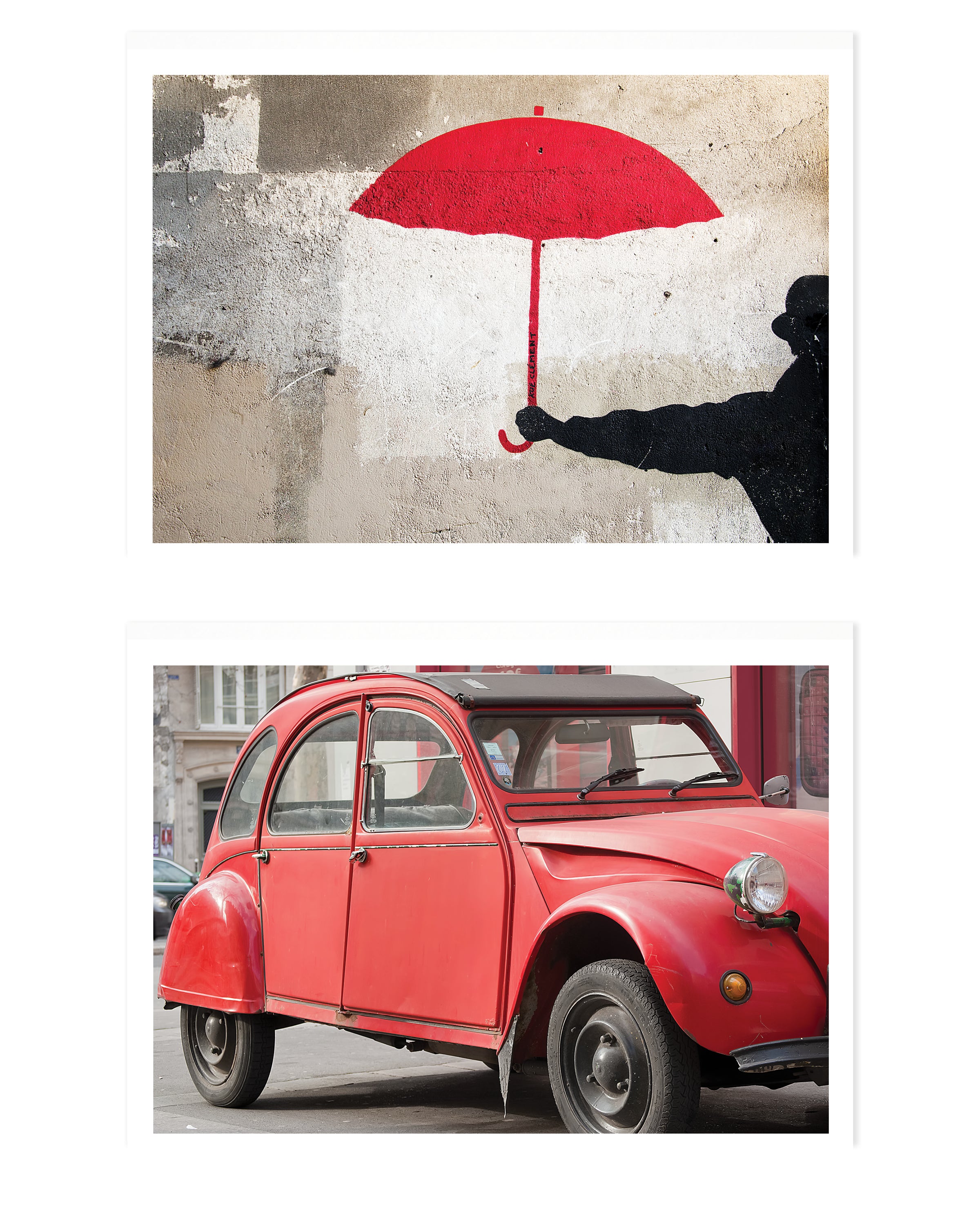 Paris in Red 5x7 Print Set