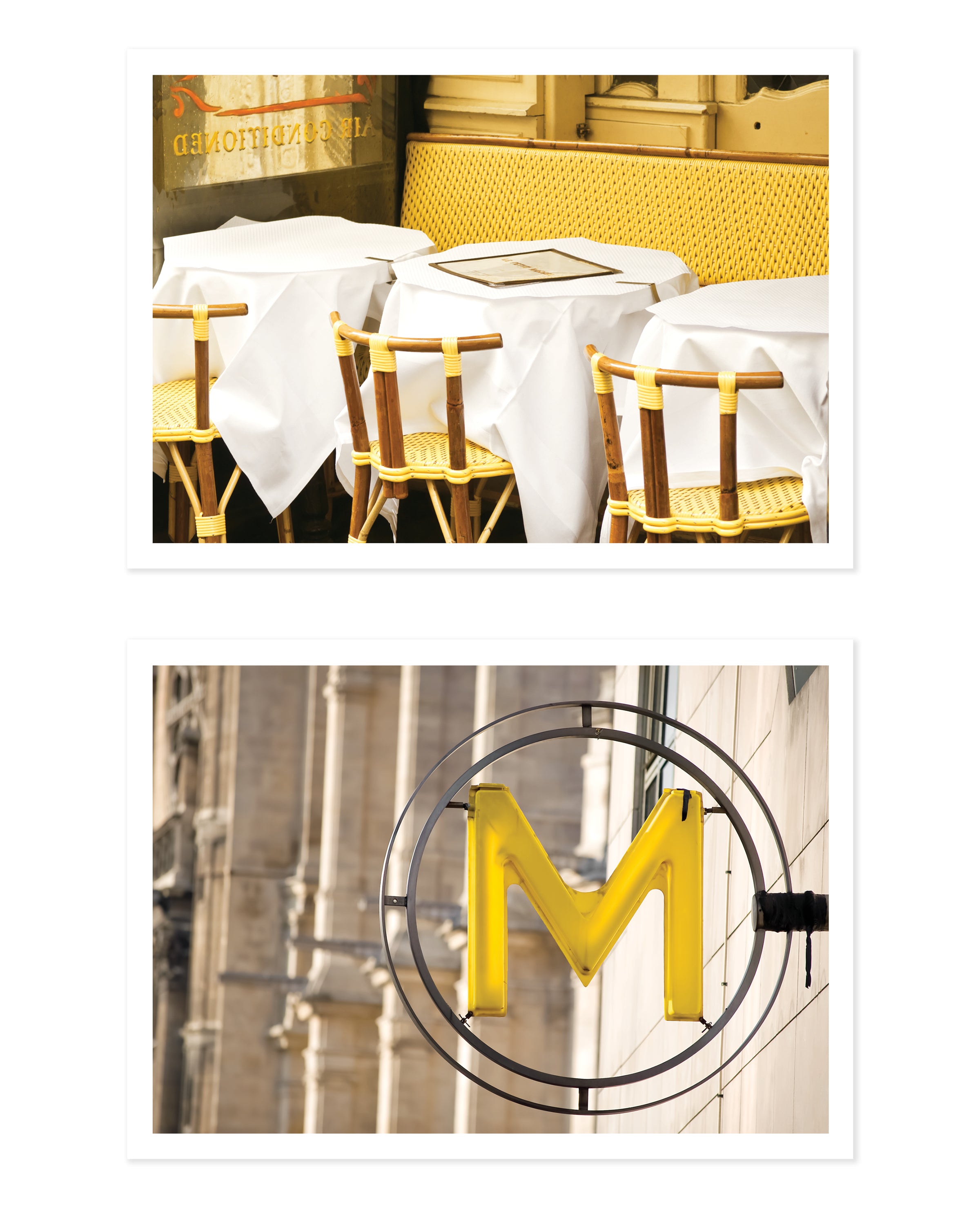 Paris in Yellow 5x7 Print Set
