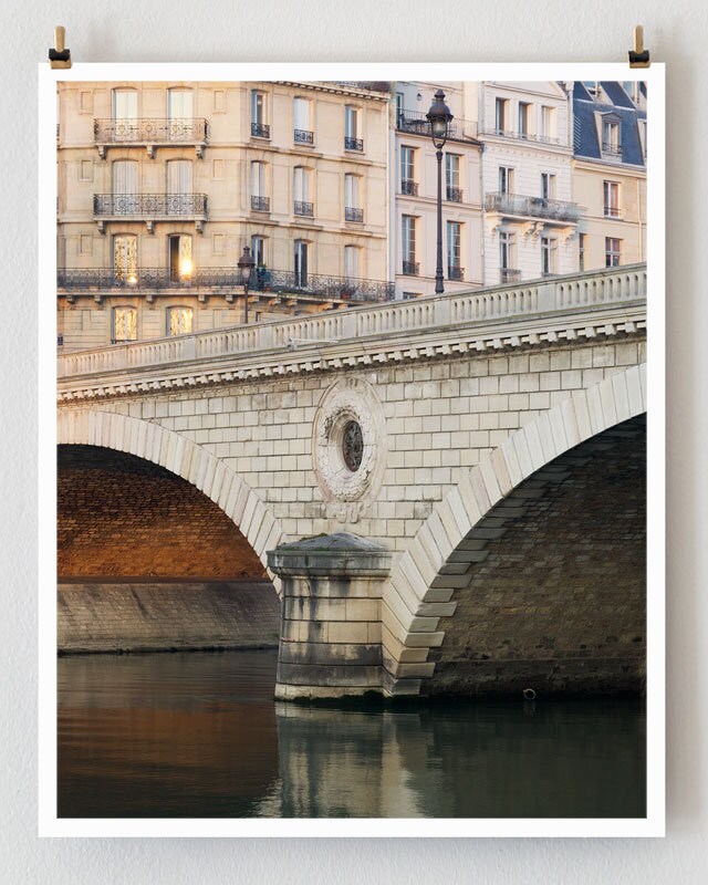 Paris Print, "Under the Bridge" Extra Large Wall Art, Paris Photography Art Print, Oversized Art, Fine Art Photography Paris Decor