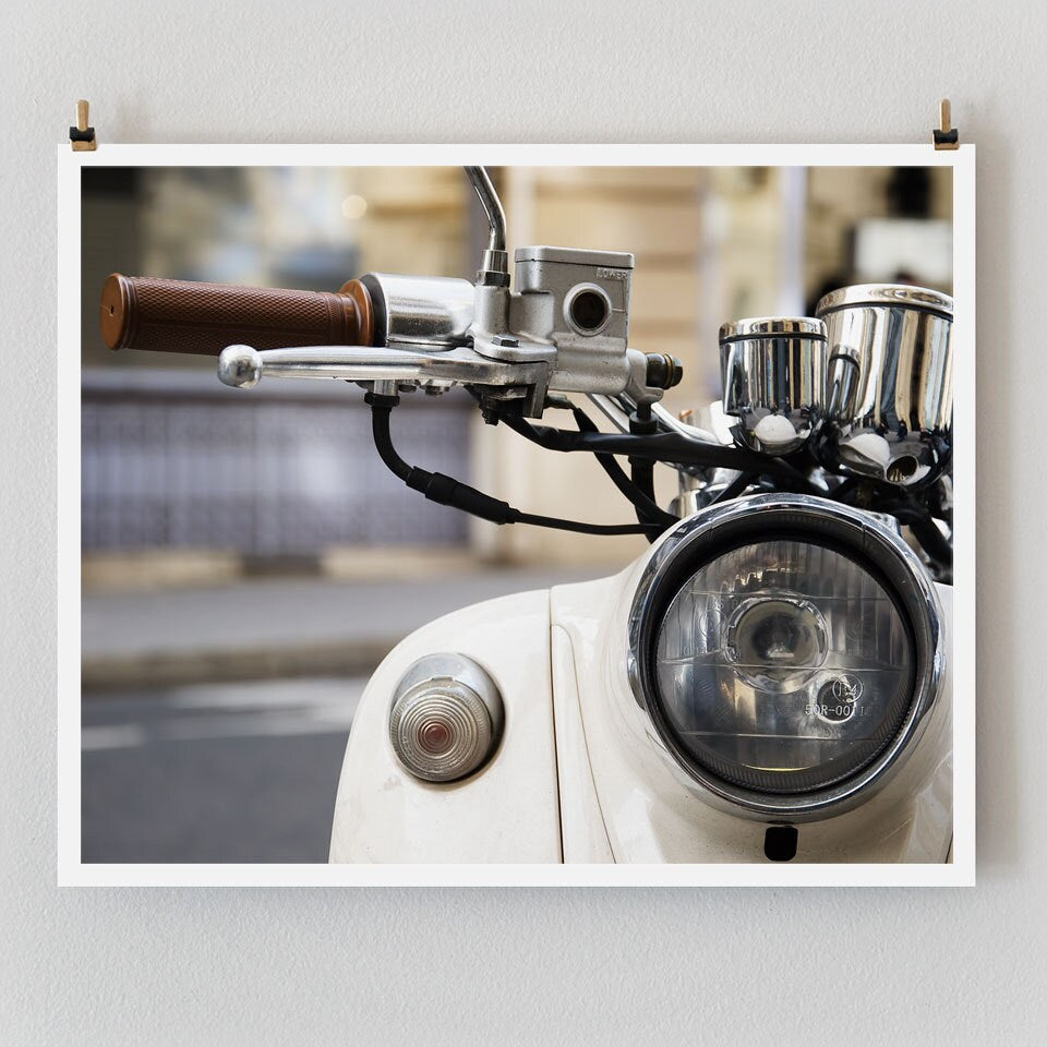 Paris Photography, Moped Paris Print, Large Art Print Fine Art Photography, Dad Gift, Gift for Him, Boyfriend Gift for husband