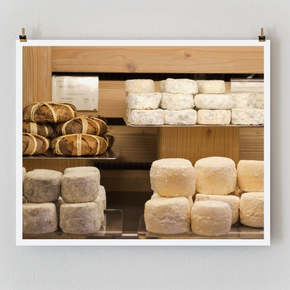 Paris Photography, Still Life Cheese Paris Print Extra Large Wall Art Prints, Paris Wall Decor