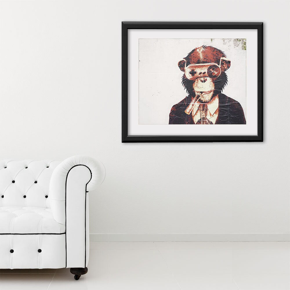 Paris Photography, Graffiti Monkey" Paris Print, Urban Modern Art Print, Boyfriend Gift for Him, College Student Gift
