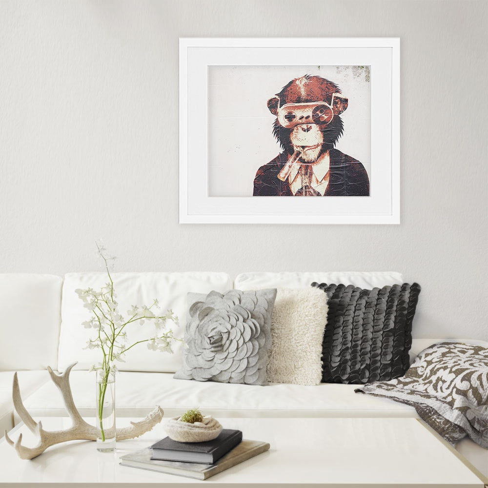 Paris Photography, Graffiti Monkey" Paris Print, Urban Modern Art Print, Boyfriend Gift for Him, College Student Gift