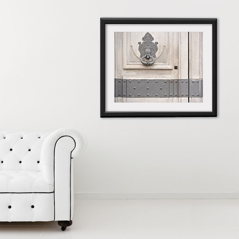 Paris Photography Gray Door Paris Print, Large Art Print Fine Art Photography, Affordable Wall Art, Old Door