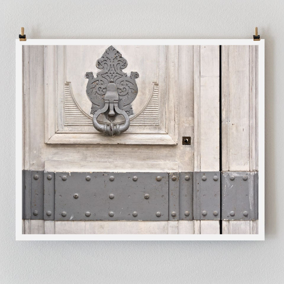 Paris Photography Gray Door Paris Print, Large Art Print Fine Art Photography, Affordable Wall Art, Old Door