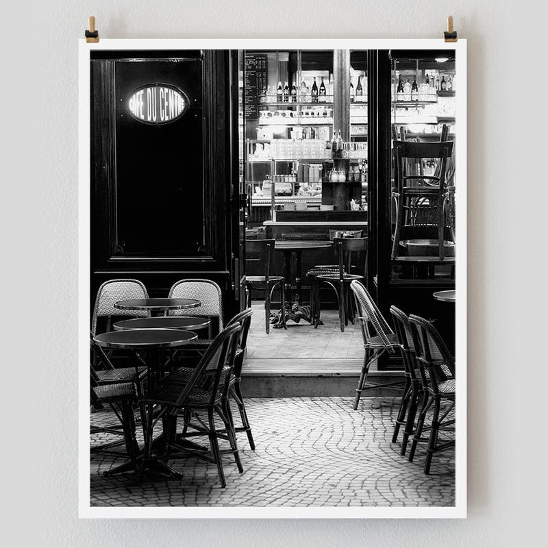 Paris Print, Black and White Photography, Paris Noir 2 Extra Large Wall Art, Fine Art Print Paris Photography,  Film Noir