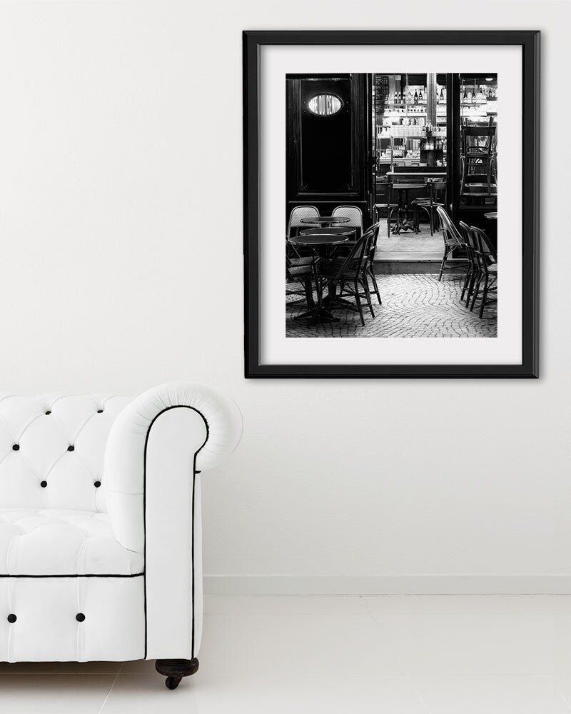 Paris Print, Black and White Photography, Paris Noir 2 Extra Large Wall Art, Fine Art Print Paris Photography,  Film Noir